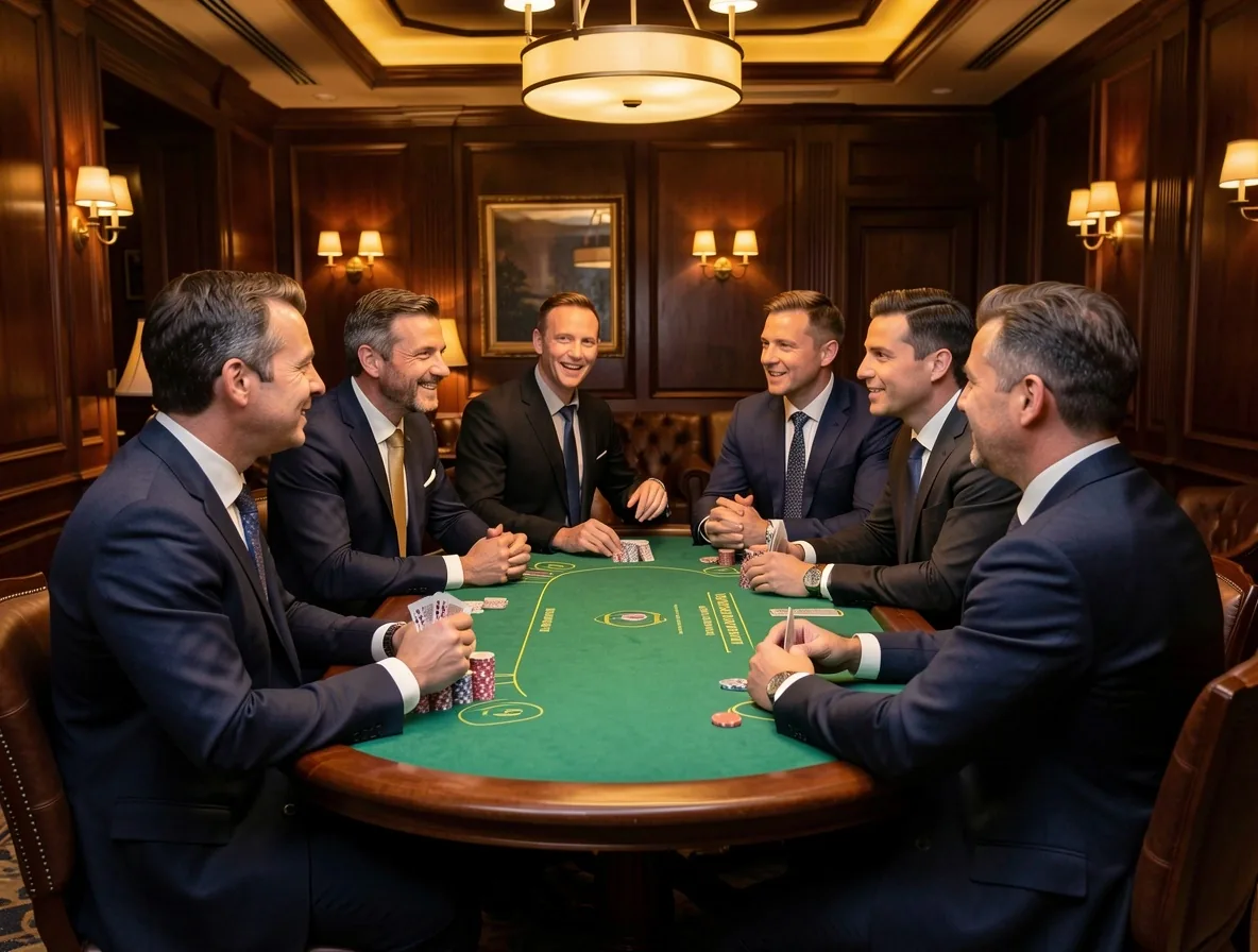 Goście Poker Lounge podczas wieczoru gier towarzyskich